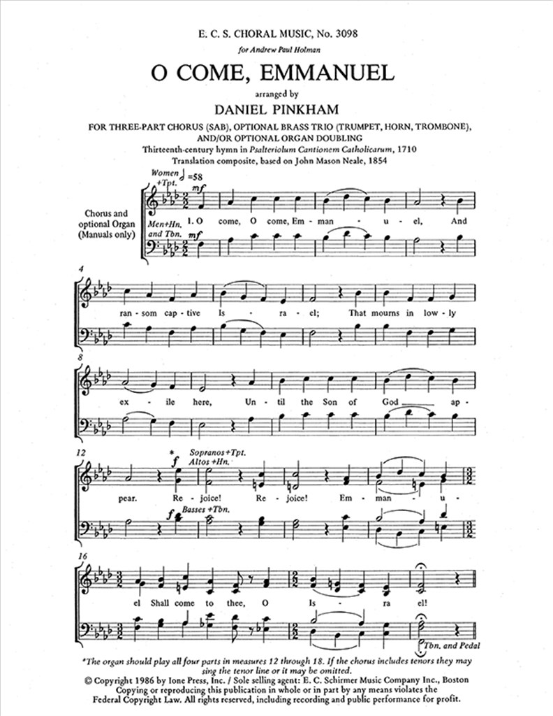 O Come, Emmanuel